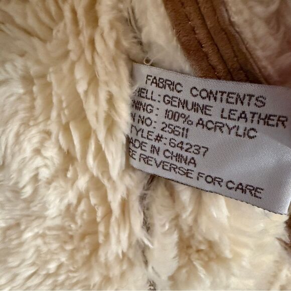 Xoxo Vintage Y2k Tan Suede Jacket with Faux Fur Trim - Picture 7 of 10